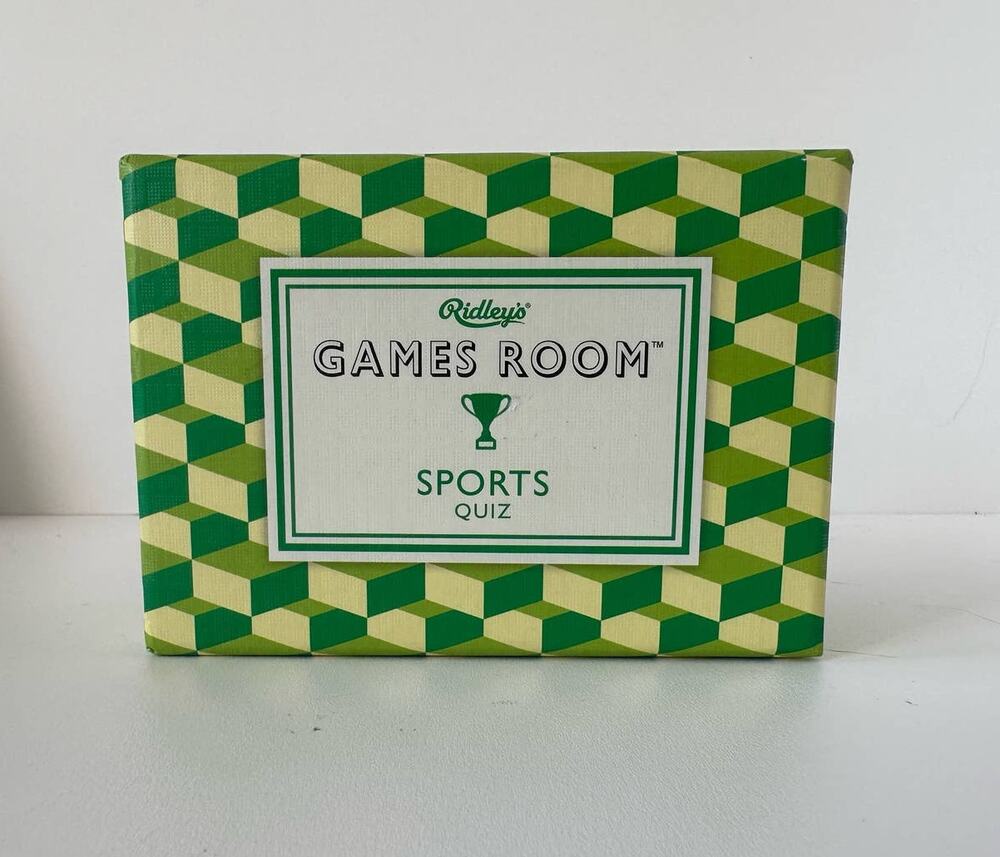 Game Room Sports Quiz Trivia Card Set, 2017, Ridley's